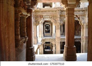 Adalaj Stepwell Was Built In 1498 In The Memory Of Rana Veer Singh (the Vaghela Dynasty Of Dandai Des), By His Wife Queen Rudadevi. It Is Located In Adalaj Village Of Gujarat, India