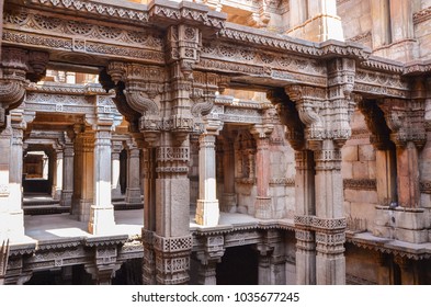 Adalaj Stepwell Is A Located In The Village Of Adalaj, Close To Ahmedabad City And In Gandhinagar District In The Indian State Of Gujarat.