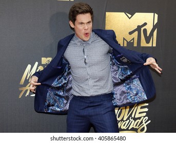 Adam DeVine At The 2016 MTV Movie Awards Held At The Warner Bros. Studios In Burbank, USA On April 9, 2016.