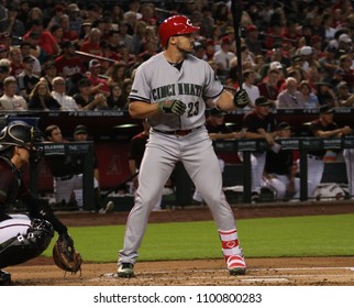 Adam Duvall  Left Fielder For The Cincinnati Reds At Chase Field In Phoenix,AZ USA May 28,2018.