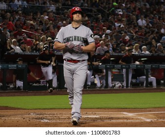 Adam Duvall Left Fielder For The Cincinnati Reds At Chase Field In Phoenix,AZ USA May 28,2018.