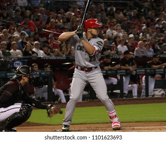 Adam Duvall Left Fielder For The Cincinnati Reds At Chase Field In Phoenix AZ USA May 28,2018.