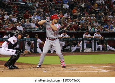 Adam Duvall Left Fielder For The Cincinnati Reds At Chase Field In Phoenix,AZ USA May 30,2018.