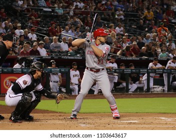 Adam Duvall Left Fielder For The Cincinnati Reds At Chase Field In Phoenix,AZ USA May 30,2018.