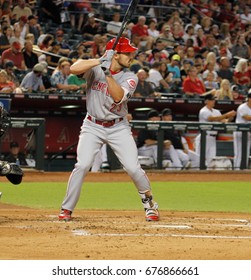 Adam Duvall Left Fielder For The Cincinnati Reds At Chase Field In Phoenix,AZ USA July  7,2017.