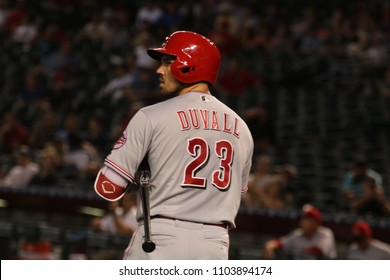 Adam Duvall Outfielder For The Cincinnati Reds At Chase Field In Phoenix Arizona USA May 30,2018.