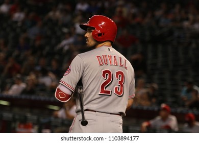 Adam Duvall Outfielder For The Cincinnati Reds At Chase Field In Phoenix Arizona USA May 30,2018.