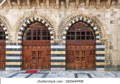 Adana Grand Mosque, Historic Wooden Doors And Courtyard, Ulucami