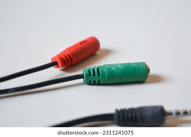 Adapter cable on white background. - Shutterstock ID 2311241075