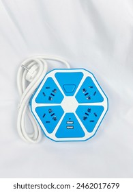 Adapter Plug In Electrict Home Blue