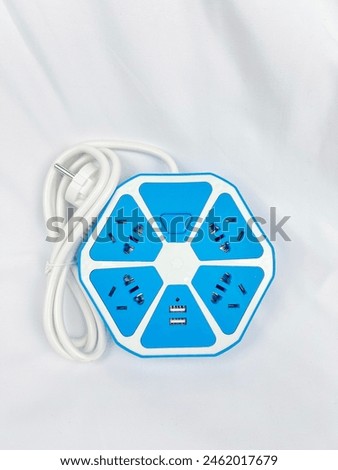 Adapter Plug In Electrict Home Blue