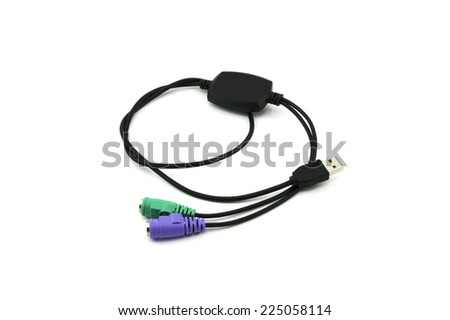 Adapter USB and PS2 for connection computer