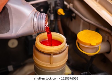 Add Brake Fluid To The Car Engine.