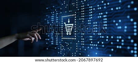 Add To Cart Internet Web Store Buy Online E-Commerce concept