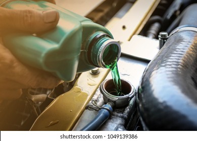 Add A Coolant To The Radiator Green.
