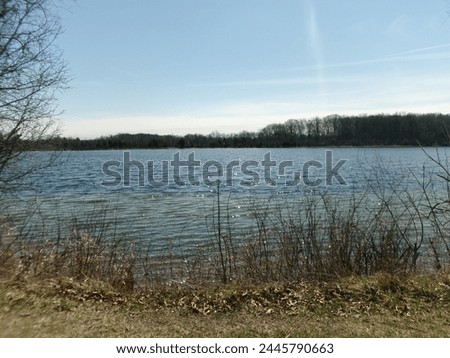 Similar – Image, Stock Photo blue lime lake in a former limestone quarry