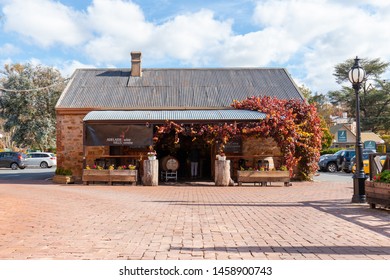 Adelaide, Australia - May 13, 2019: Front View Of Adelaide Hills Wine Centre At Hahndorf. 