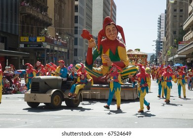 ADELAIDE, AUSTRALIA - NOVEMBER 14:  Adelaide Christmas Pageant, November 14, 2009 In Adelaide, North Terrace, Australia.