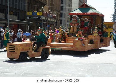 ADELAIDE, AUSTRALIA - NOVEMBER 14:  Adelaide Christmas Pageant, November 14, 2009 In Adelaide, North Terrace, Australia.