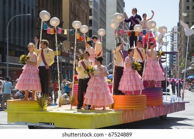 ADELAIDE, AUSTRALIA - NOVEMBER 14:  Adelaide Christmas Pageant, November 14, 2009 In Adelaide, North Terrace, Australia.