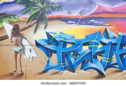 surf graffiti art