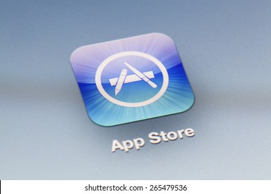 Adelaide, Australia - September 27, 2012: Close-up View Of The App Store Icon On An IPad
