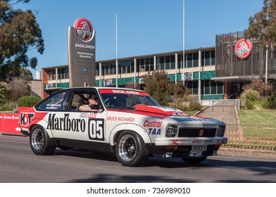 Adelaide, SA, Australia - October 15, 2017: The Holden Dream Cruise Celebrates 70 Years Of Car Manufacturing In Adelaide. The Factory Will Close October 20th Ending All Car Manufacturing In Australia.