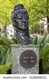 Adelaide, South Australia / Australia - October 19 2019: Mary Lee Bronze Bust By Sculpror Patricia Moseley, To Celebrate The Centenary Of Womens Suffrage In South Australia.