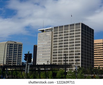 ADELAIDE, SOUTH AUSTRALIA. - On November 06, 2018. – The Facade Building Of Flinders University Is A Public University In Adelaide, South Australia.