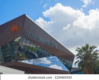 ADELAIDE, SOUTH AUSTRALIA. - On November 07, 2018. – The Facade Building Of Adelaide Convention Center Is A Large Convention Center On North Terrace.