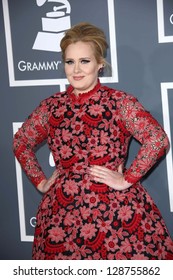 Adele At The 55th Annual GRAMMY Awards, Staples Center, Los Angeles, CA 02-10-13