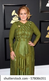 Adele at the 59th GRAMMY Awards held at the Staples Center in Los Angeles, USA on February 12, 2017.