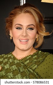 Adele At The 59th GRAMMY Awards Held At The Staples Center In Los Angeles, USA On February 12, 2017.