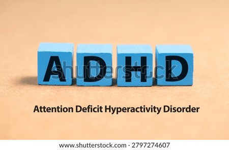ADHD, attention deficit hyperactivity disorder, social communication and interaction, brain with impairment, hypersensitivity and abnormality