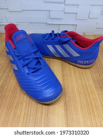 Adidas Predator Footwear In Blue Red At Sidoarjo 14 May 2021