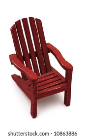 Adirondack Chair Isolated On A White Background