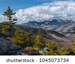 Adirondack Mountain Great Range and Spruce Trees 