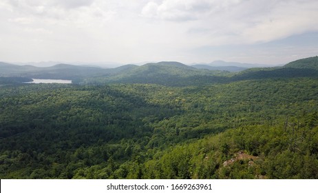 The Adirondack Park Mountains surrounding Lake George in upstate New York