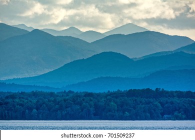 Adirondacks Mountains from Lake Champlain