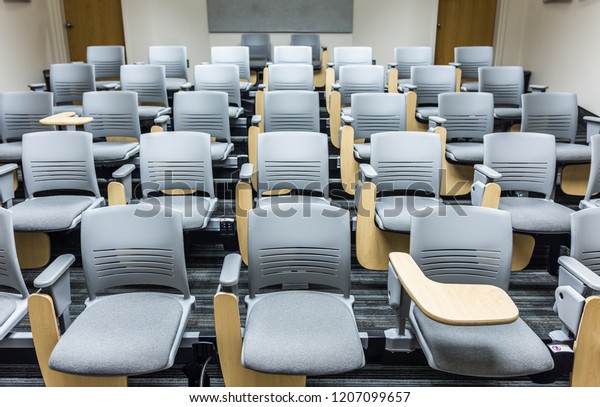 Adjustable Desk Seats Lecture Hall Classroom Stock Photo Edit Now