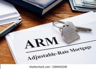 Adjustable Rate Mortgage ARM Papers In The Office.