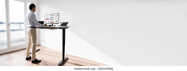 Adjustable Standing Desk For Good Posture To Avoid Back Pain