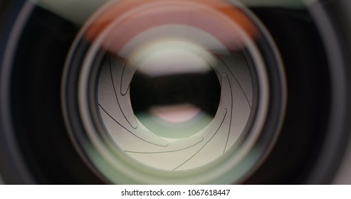 Adjusting Camera Lens Aperture Iris 