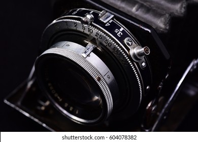 adjustment ring of the old range finder camera 
