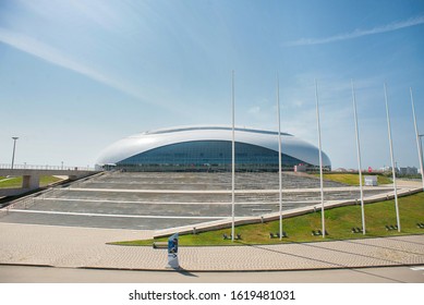 Adler, Sochi, Russia - September 6, 2018: Bolshoy Ice Dome In Sochi Olympic Park.