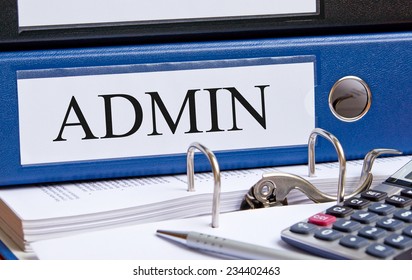 Admin - Administration Binder In The Office