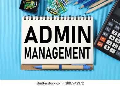 Admin Management Text On White Paper Stock Photo 1887742372 | Shutterstock