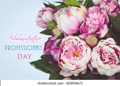 Administrative Professionals Day Bouquet Card.