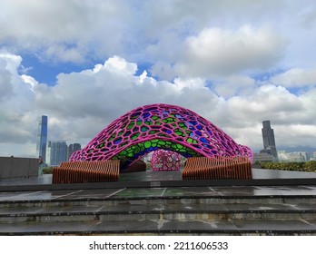 Admiralty, Hong Kong. October 2022 : Art Harbour To Celebrate The 25th Anniversary Of The Establishment Of The HKSAR. Tamar Park, Admiralty Hong Kong.