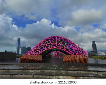 Admiralty, Hong Kong. October 2022 : Art Harbour To Celebrate The 25th Anniversary Of The Establishment Of The HKSAR. Tamar Park, Admiralty Hong Kong.